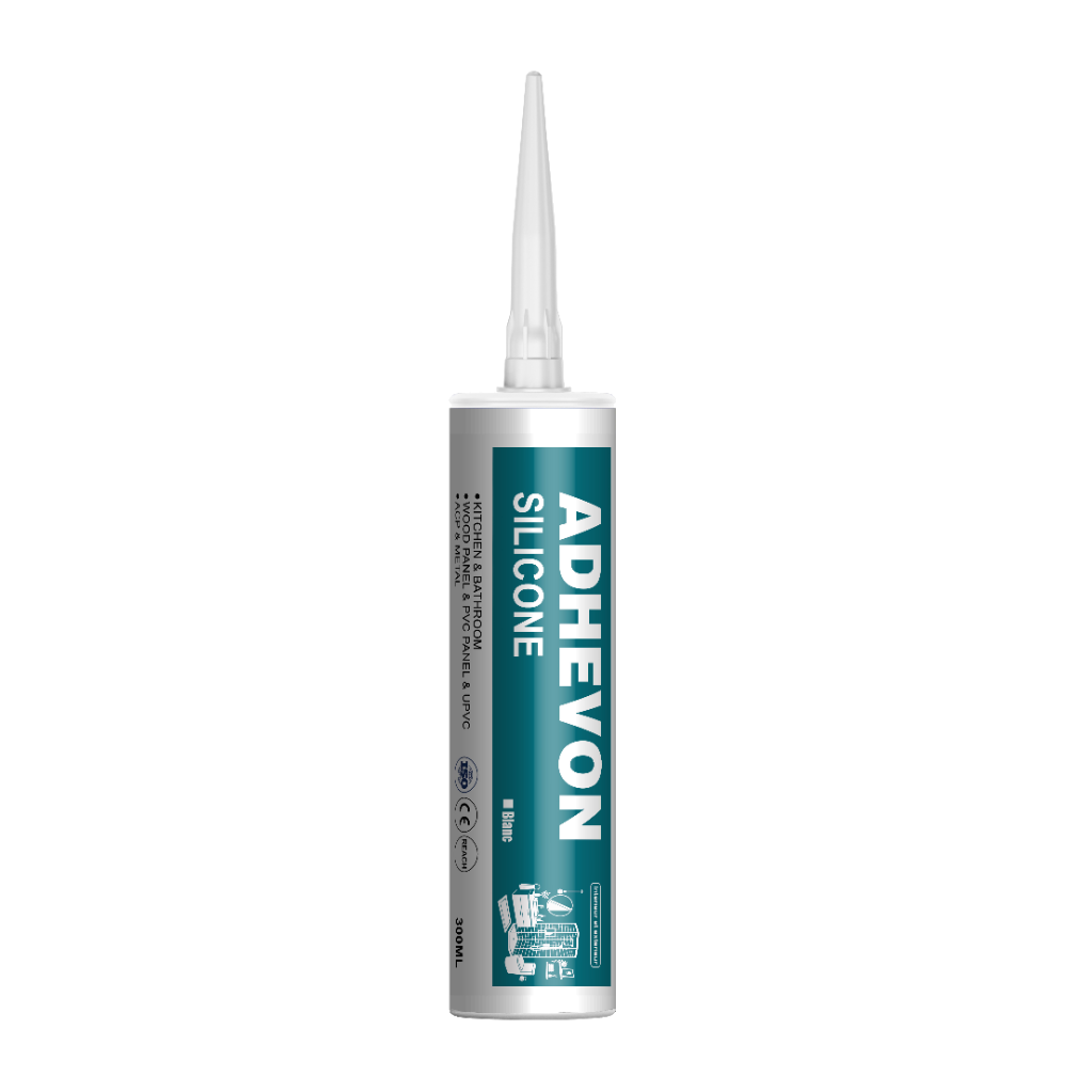 [ADH-SIL-B-300] Silicone neutre — Blanc